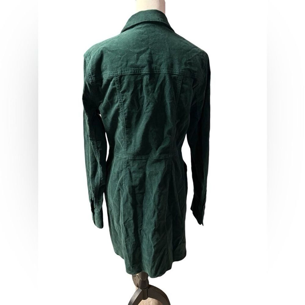 Free People Green ‘Dynamite' Corduroy Mini Dress women’s sz Large - Picture 10 of 16